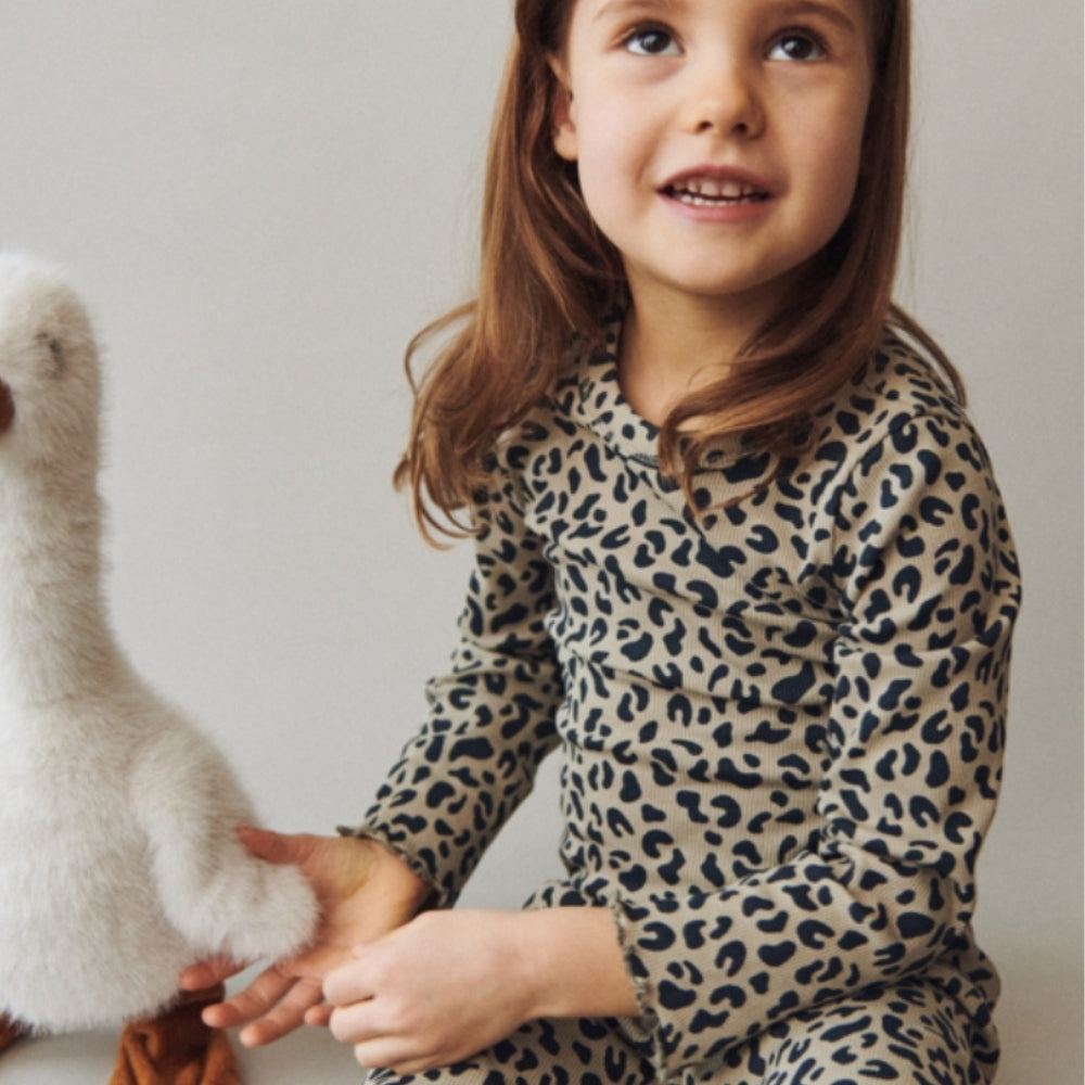 Liewood Bluzka dla dziewczynki Nieve Printed Leo / Mist