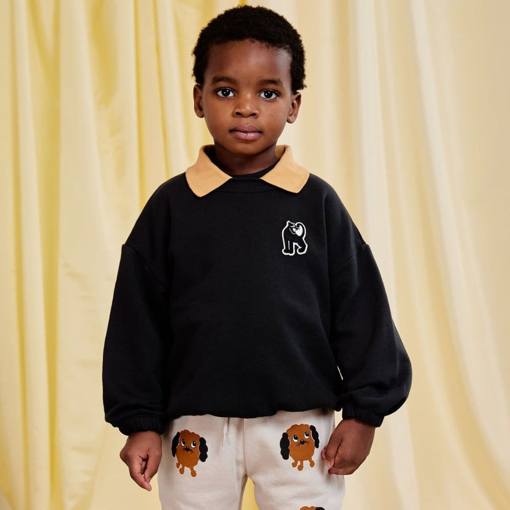 Mini Rodini Bluza dziecięca Panther Patch Black