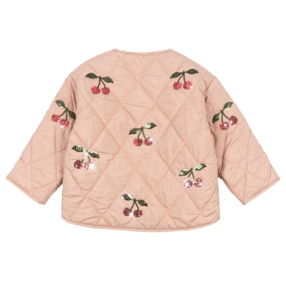 Konges Slojd Kurtka dla dziewczynki Flora Sequin Ma Grande Cerise