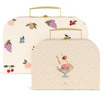 Konges Slojd Pudełka na zabawki Fruity zestaw 2szt