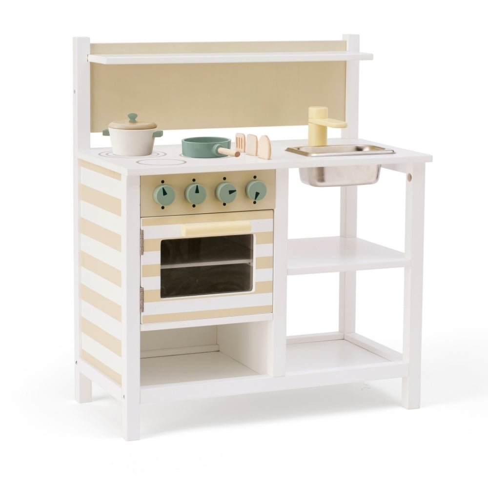 Kid’s Concept Drewniana kuchnia dla dzieci biała z akcesoriami
