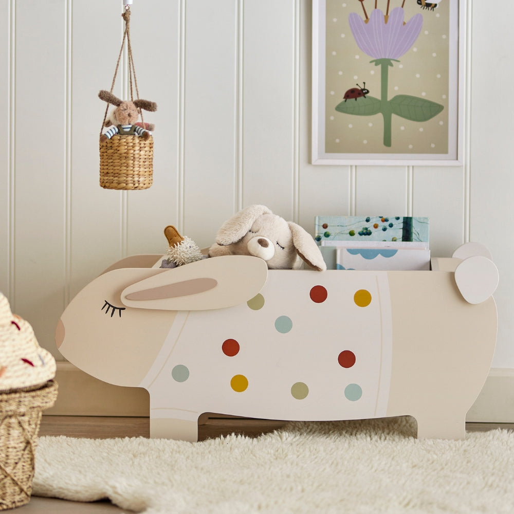 Bloomingville Regał na książki króliczek Villja White