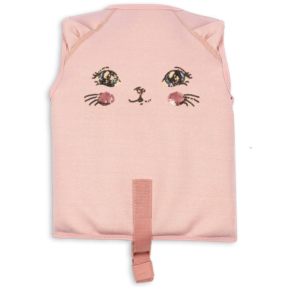 Konges Slojd Kamizelka do pływania dla dziewczynki Kitty Powder Pink