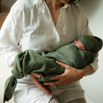 Yarnami by Poofi Zestaw merino Cozy dla niemowlaka oliwkowy