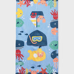 Mayoral Ręcznik kąpielowy z kapturem dla niemowlęcia Blue