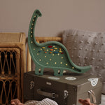 Little Lights Lampa nocna Dino Diplodok Confetti Green