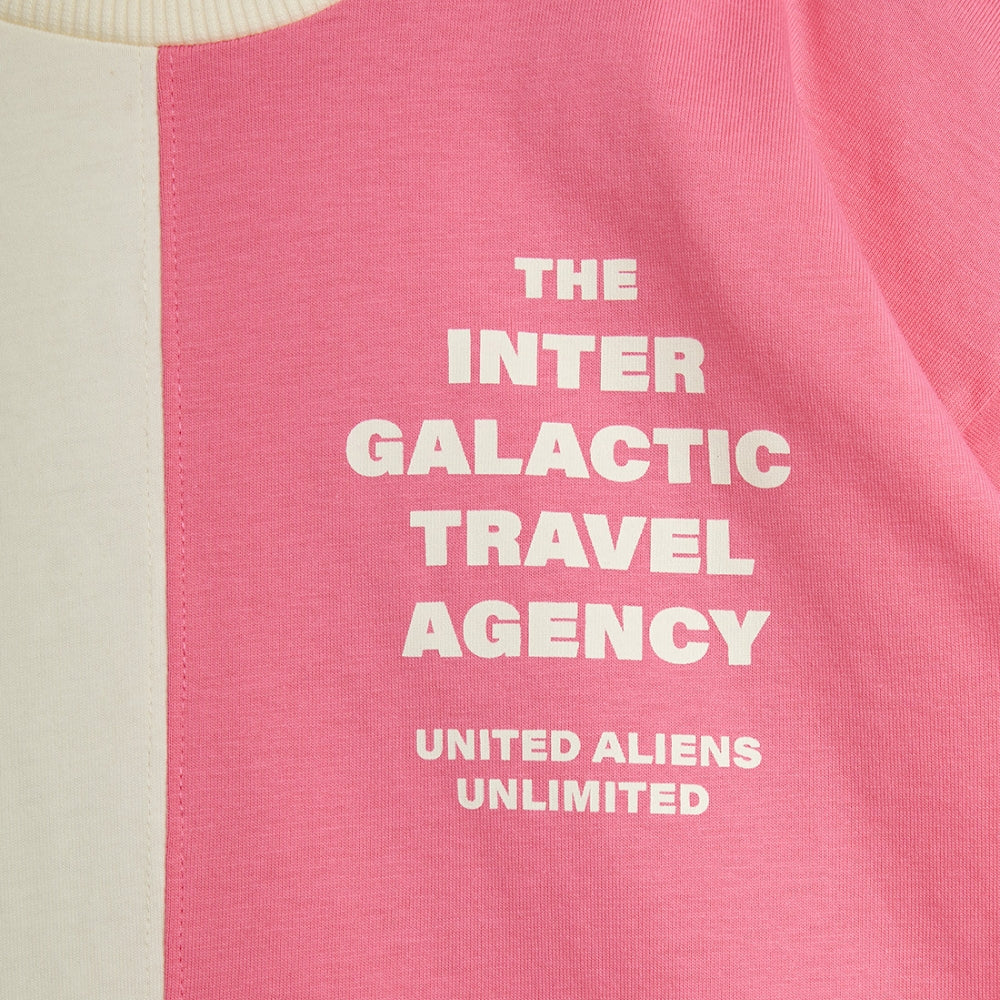 Mini Rodini Koszulka dziecięca z krótkim rękawem Travel agency split multicolor