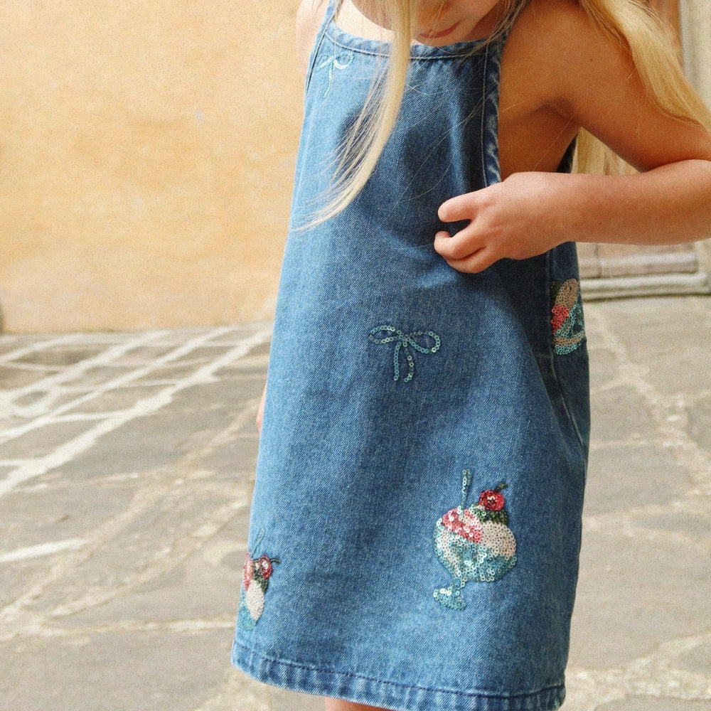 Konges Slojd Sukienka dla dziewczynki Magot Sequin Gelato