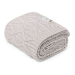 My Memi Kocyk z wełny merino light grey Wave - premium collection