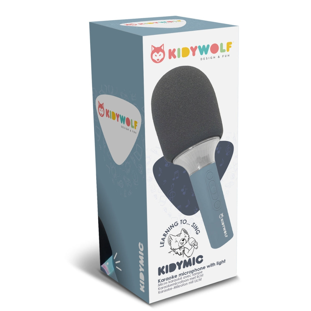 Kidywolf Mikrofon dla dzieci mikrofon do karaoke z modulacją Kidymic Niebieski