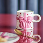 Bloomingville Kubki z kamionki Bowie Rose zestaw 4 szt