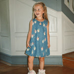 Konges Slojd Sukienka dżinsowa dla dziewczynki Magot Bow Kitty