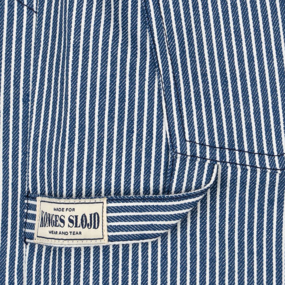 Konges Slojd Spodnie dziecięce tkane Luc Blue Stripe