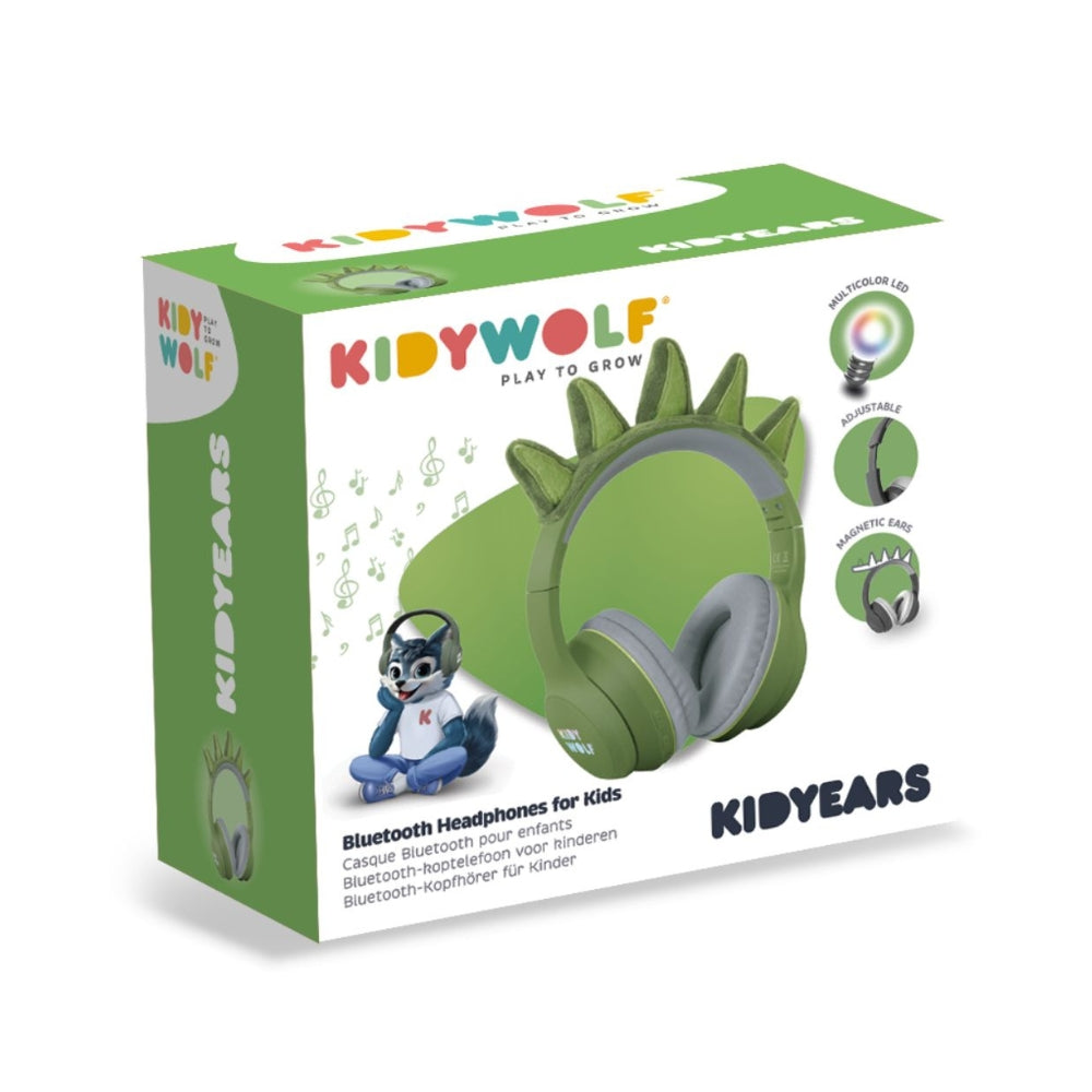 Kidywolf Słuchawki dla dzieci hybrydowe Kidyears Dino