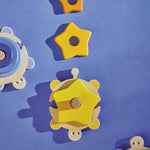 Janod Drewniane piramidki dla dzieci Źółwie Zigolos