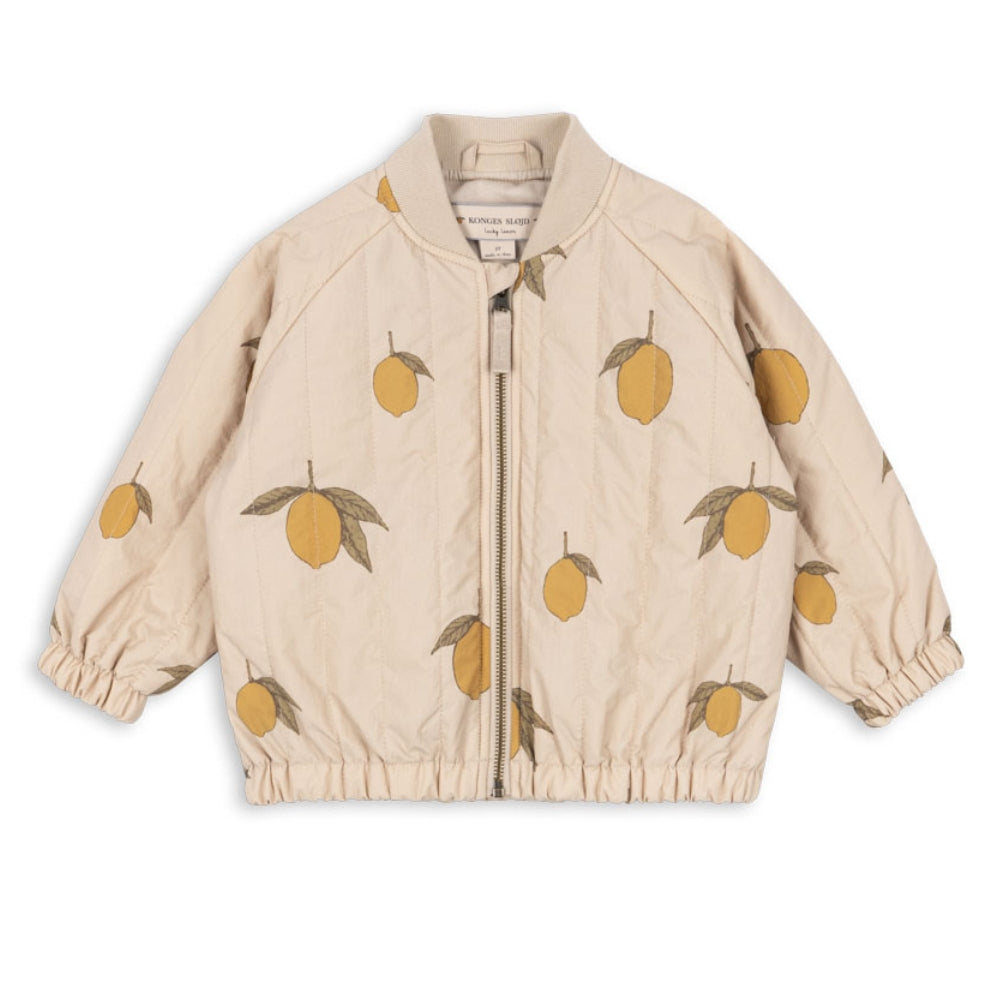 Konges Slojd Kurtka dziecięca bomberka Juno Printed Mon Grand Citron