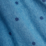 Mini Rodini Sukienka dżinsowa dla dziewczynki Dotted Blue