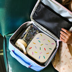 The Cotton Cloud Lunchbox dziecięcy ze stali nierdzewnej z wyjmowanymi przegrodami Confetti