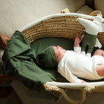 Yarnami by Poofi Zestaw merino Cozy dla niemowlaka oliwkowy