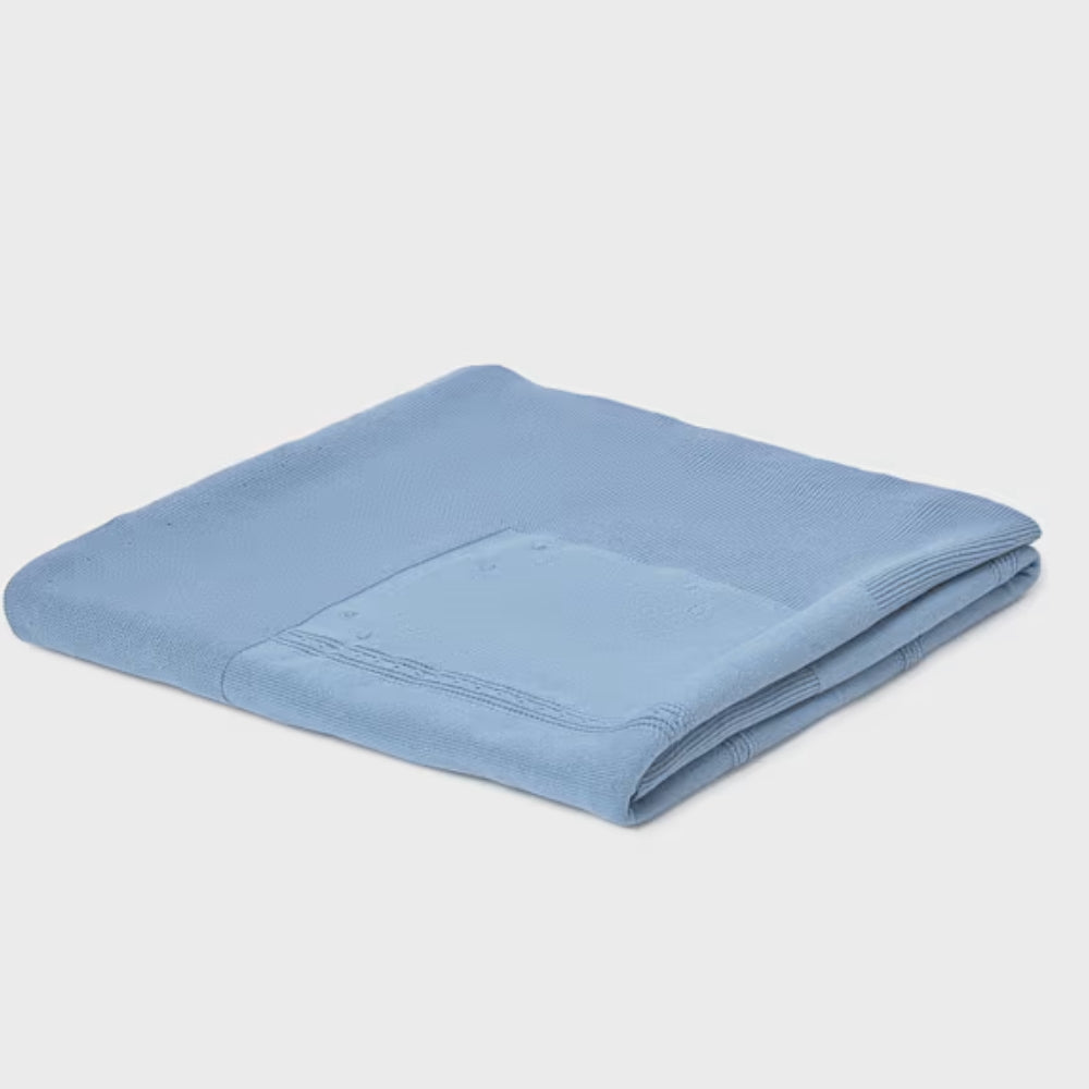 Mayoral Kocyk bawełniany dla niemowlaka trykotowy Atlantis