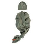 Yarnami by Poofi Zestaw merino Cozy dla niemowlaka oliwkowy