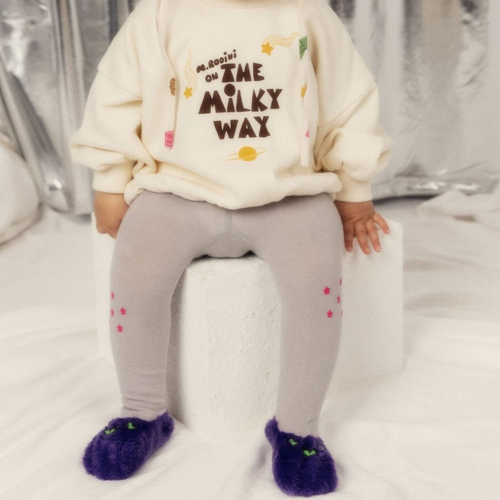 Mini Rodini Rajstopy niemowlęce Travel agency Grey 68/74