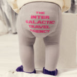 Mini Rodini Rajstopy niemowlęce Travel agency Grey 68/74