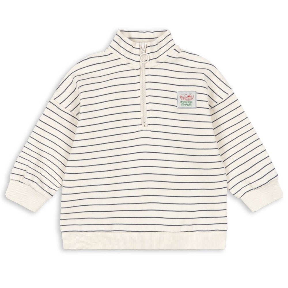 Konges Slojd Bluza dla chłopca typu half zip Lou Flintstone Stripe