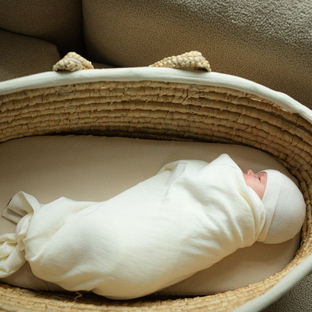 Yarnami by Poofi Zestaw merino Cozy dla niemowlaka śmietankowy