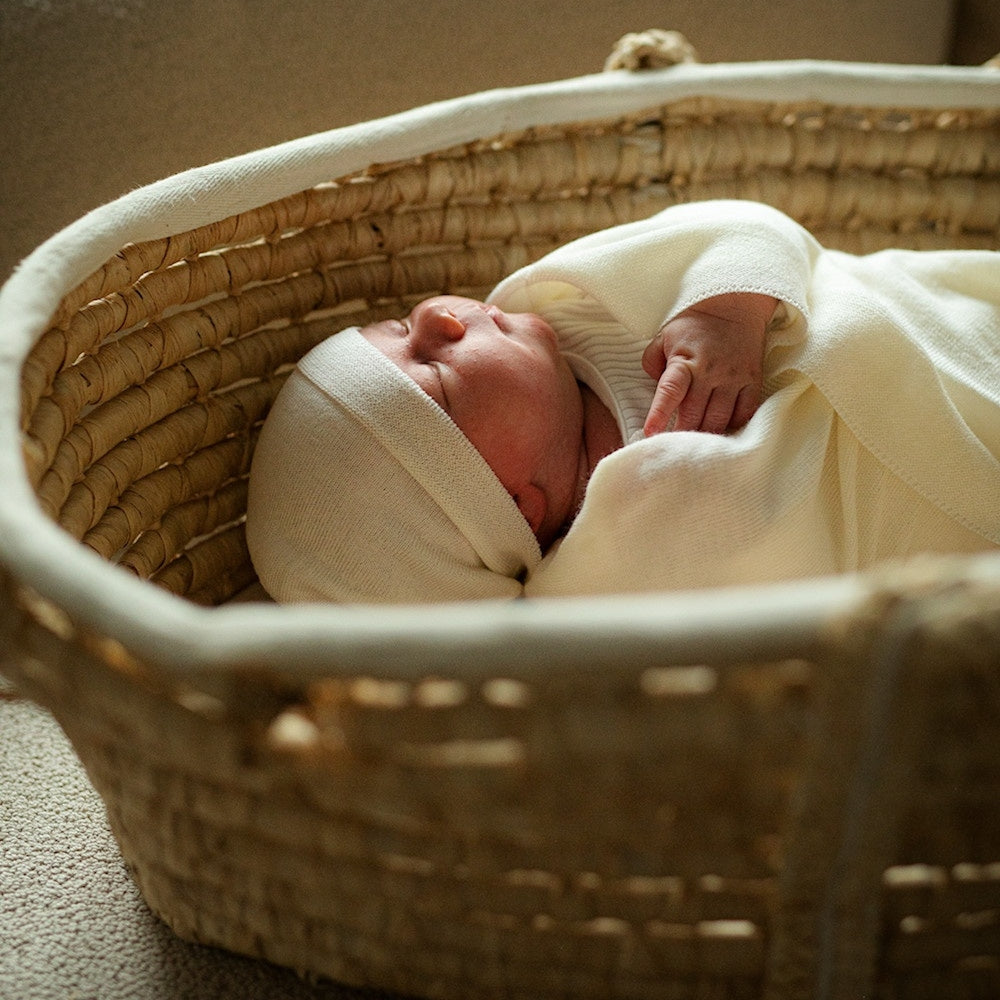 Yarnami by Poofi Zestaw merino Cozy dla niemowlaka śmietankowy