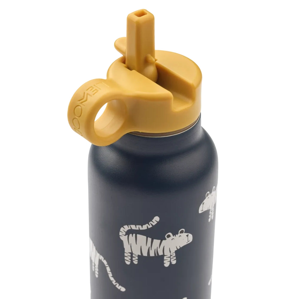 Liewood Bidon dziecięcy Falk Tiger / Classic navy 500ml