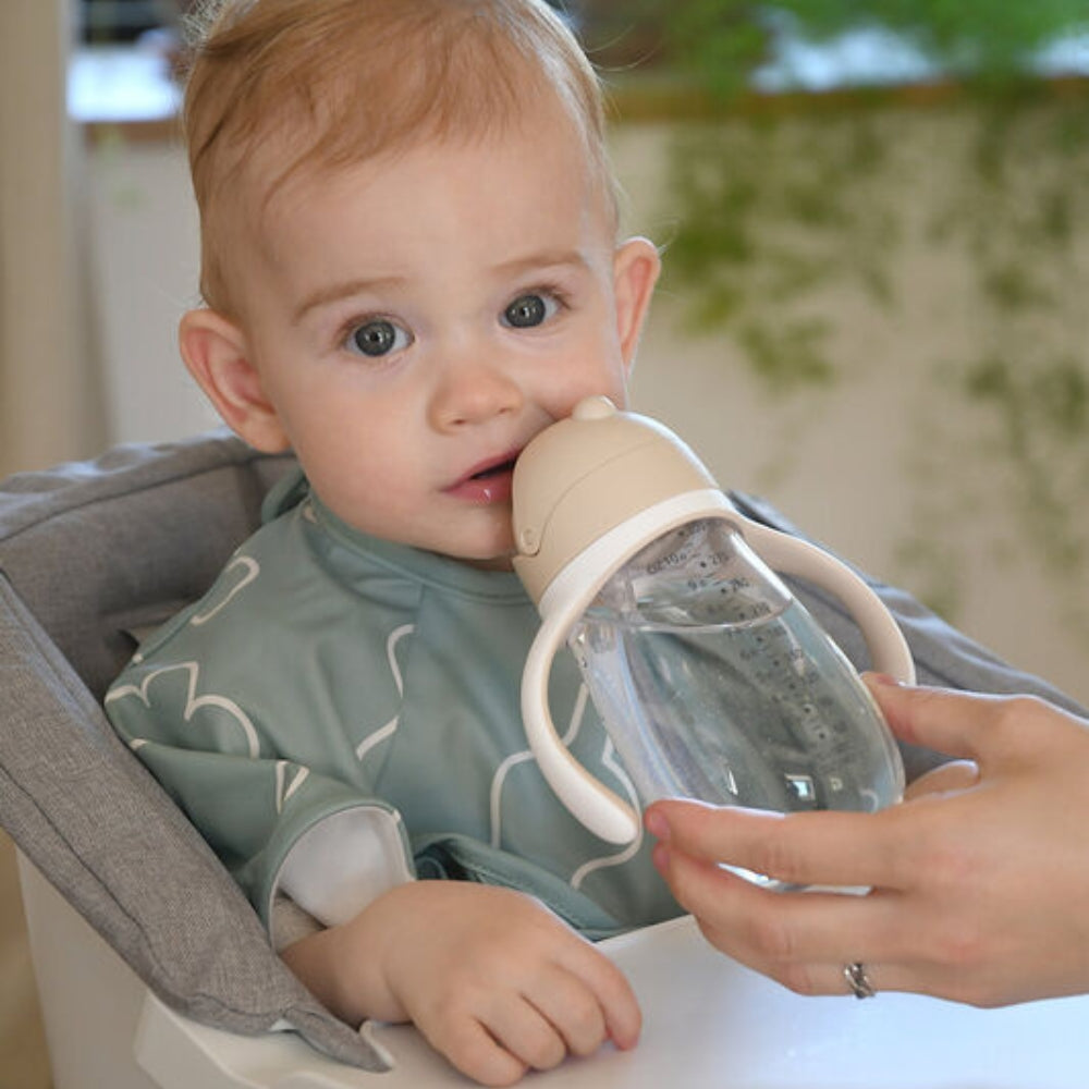 Beaba Bidon tritanowy dla dzieci niekapek ze słomką 300 ml Clay Earth