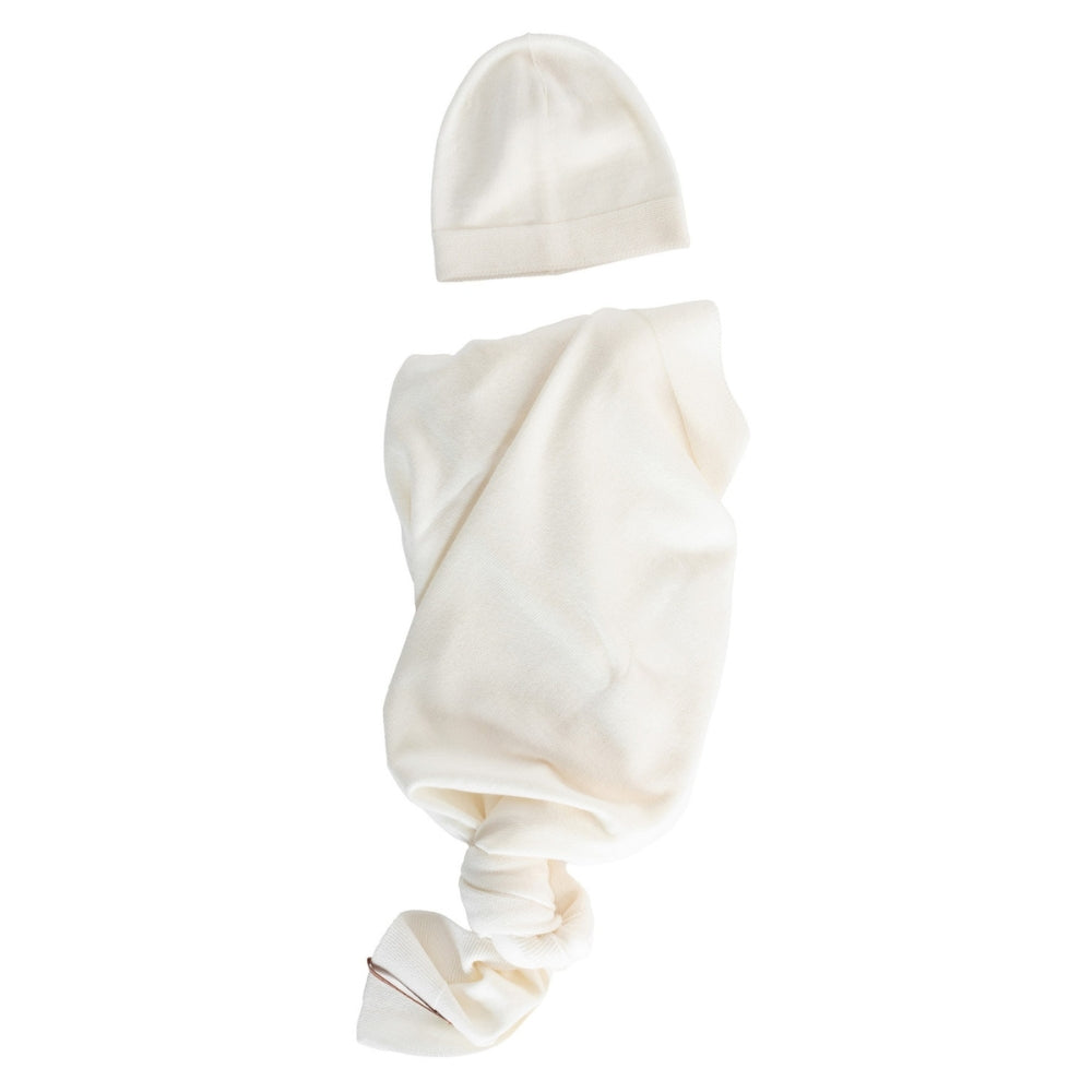 Yarnami by Poofi Zestaw merino Cozy dla niemowlaka śmietankowy