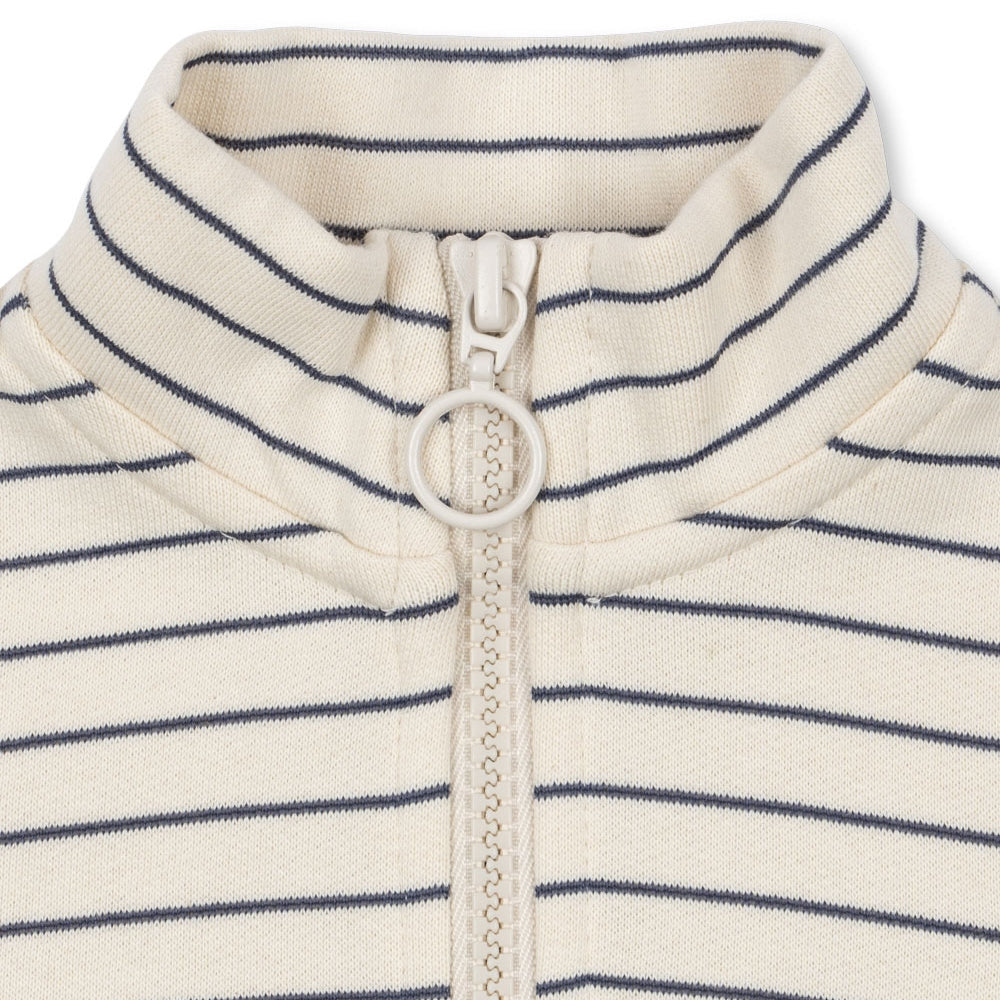 Konges Slojd Bluza dla chłopca typu half zip Lou Flintstone Stripe