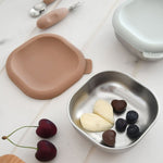 Beaba Pojemniki na jedzenie ze stali nierdzewnej z silikonową pokrywką 3 szt. Natural