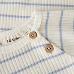 Lil’ Atelier Body niemowlęce Slim dla chłopca Coconut Milk Zen Blue NBMKAIL