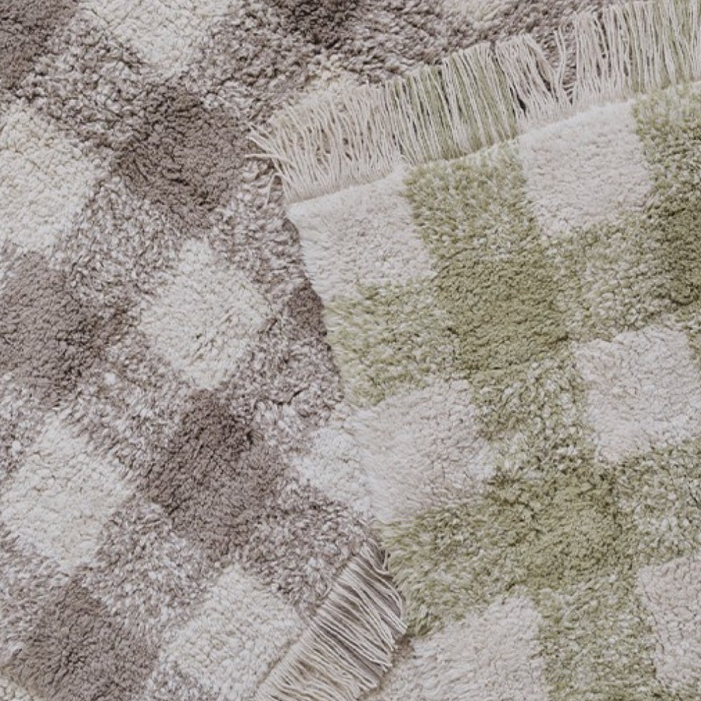 Lorena Canals Dywan Vichy Matcha Swan Lake 90 × 120 cm