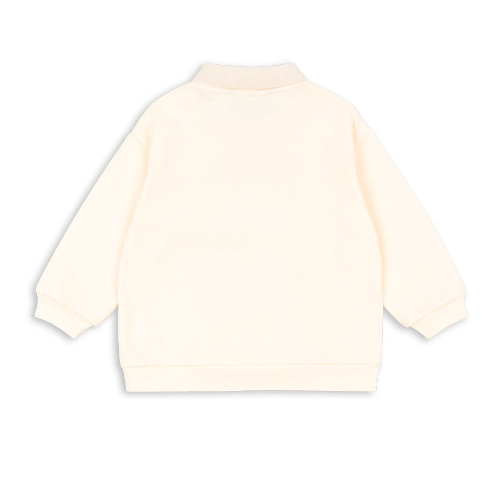 Konges Slojd Bluza dla dziewczynki z kołnierzykiem Spotty Buttercream