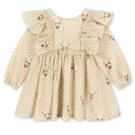 Konges Slojd Sukienka dla dziewczynki tiulowa Elin Bow Dot Miao Mist