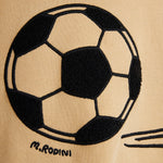 Mini Rodini Bluza dziecięca Football chenille Beige