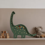 Little Lights Lampa nocna Dino Diplodok Confetti Green