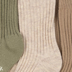 Konges Slojd Skarpetki dla dziewczynki Rib Mix 3 pak