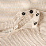 Lil’ Atelier Body niemowlęce chłopięce slim Oxford Tan NBMFENG