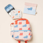 The Cotton Cloud Lunchbox dziecięcy ze stali nierdzewnej z wyjmowanymi przegrodami Meowtiful Cats