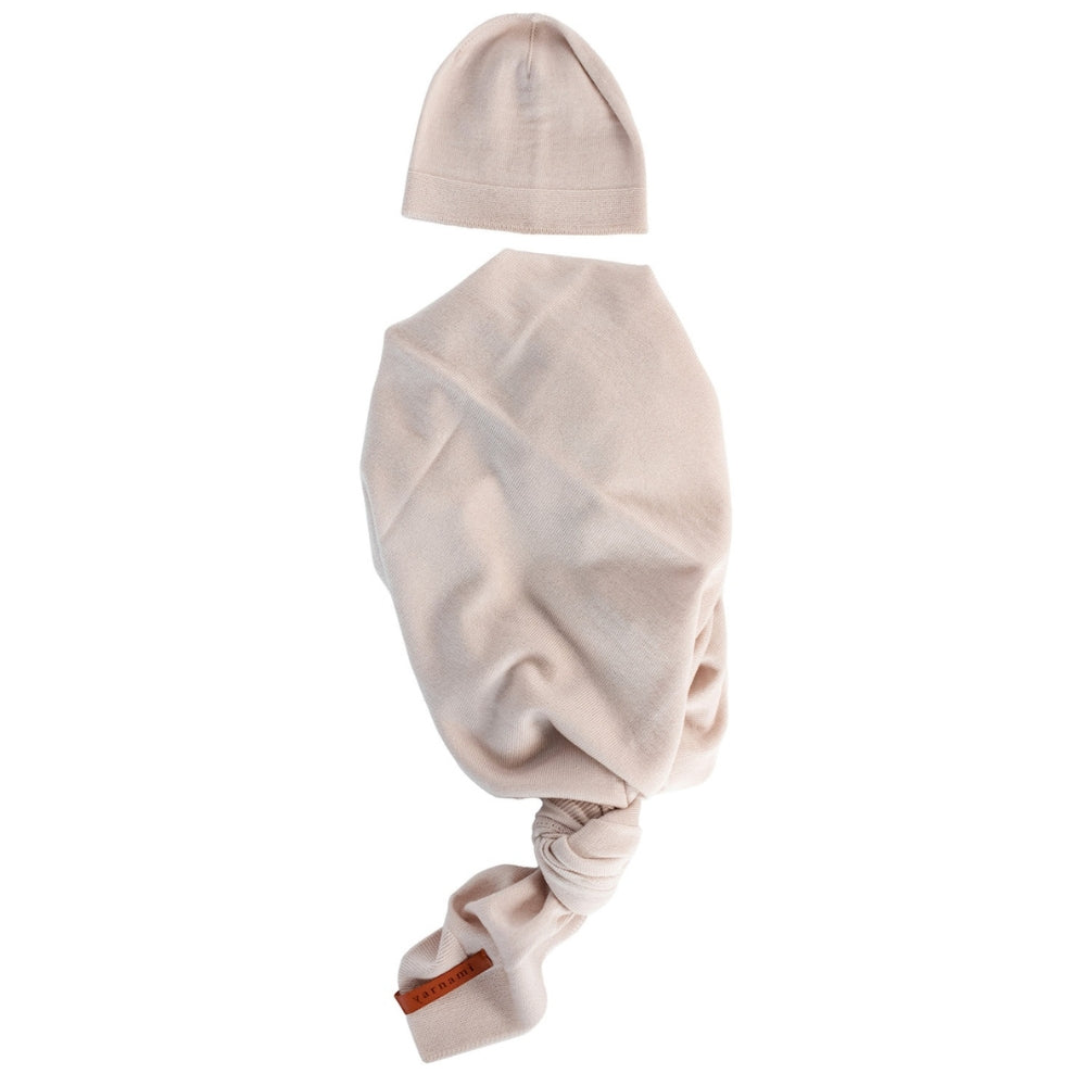 Yarnami by Poofi Zestaw merino Cozy dla niemowlaka piaskowy