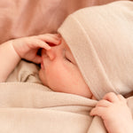 Yarnami by Poofi Zestaw merino Cozy dla niemowlaka piaskowy