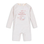 Konges Slojd Strój kąpielowy dla dziecka jednoczęściowy Aster Stripe Bluie