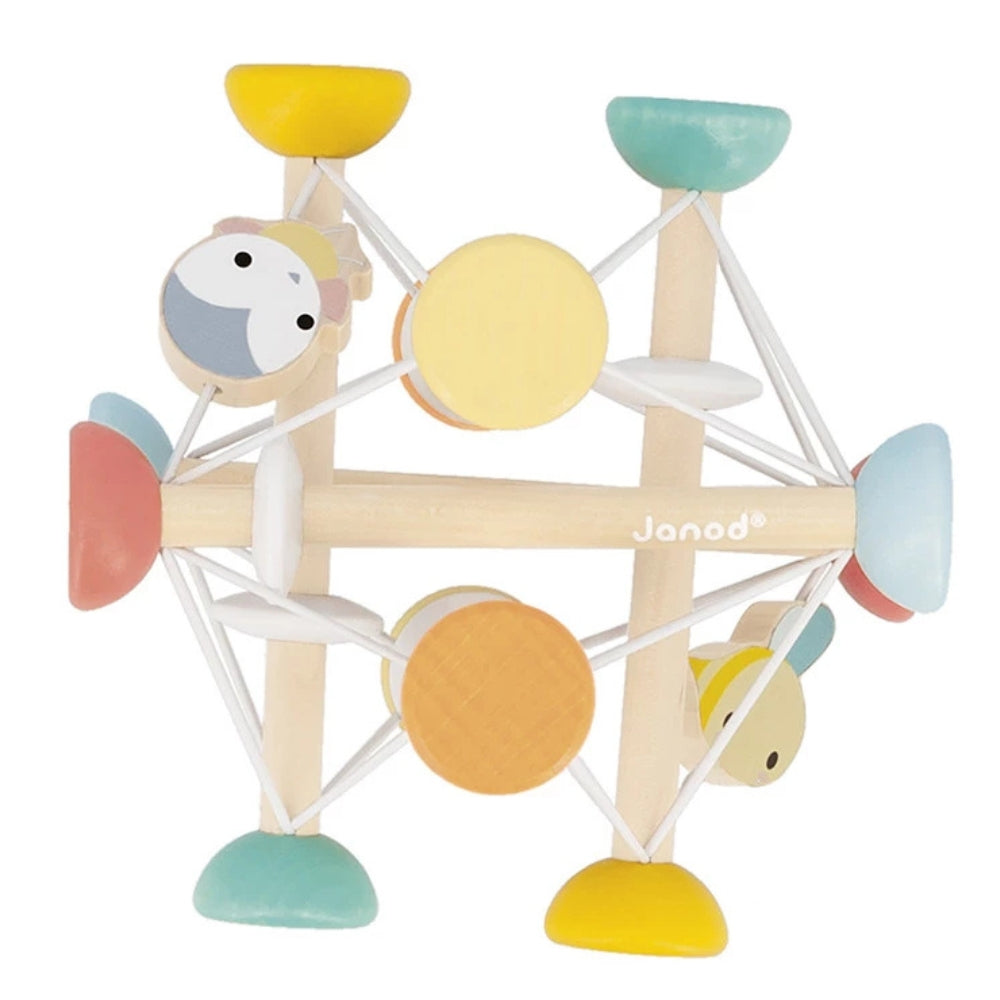 Janod Piłka sensoryczna drewniana Pure