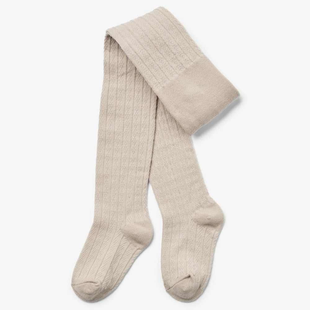 Wheat Rajstopy dla dziewczynki wełniane Karla Offwhite