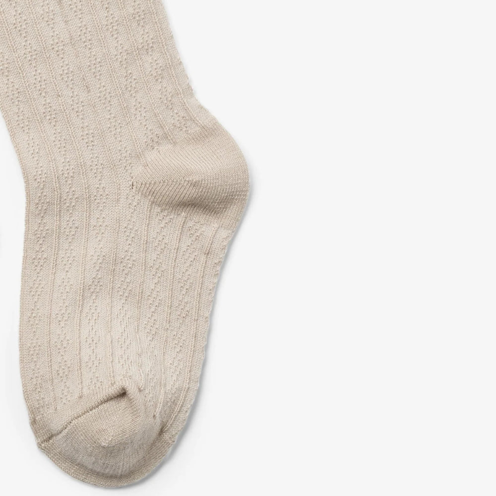 Wheat Rajstopy dla dziewczynki wełniane Karla Offwhite